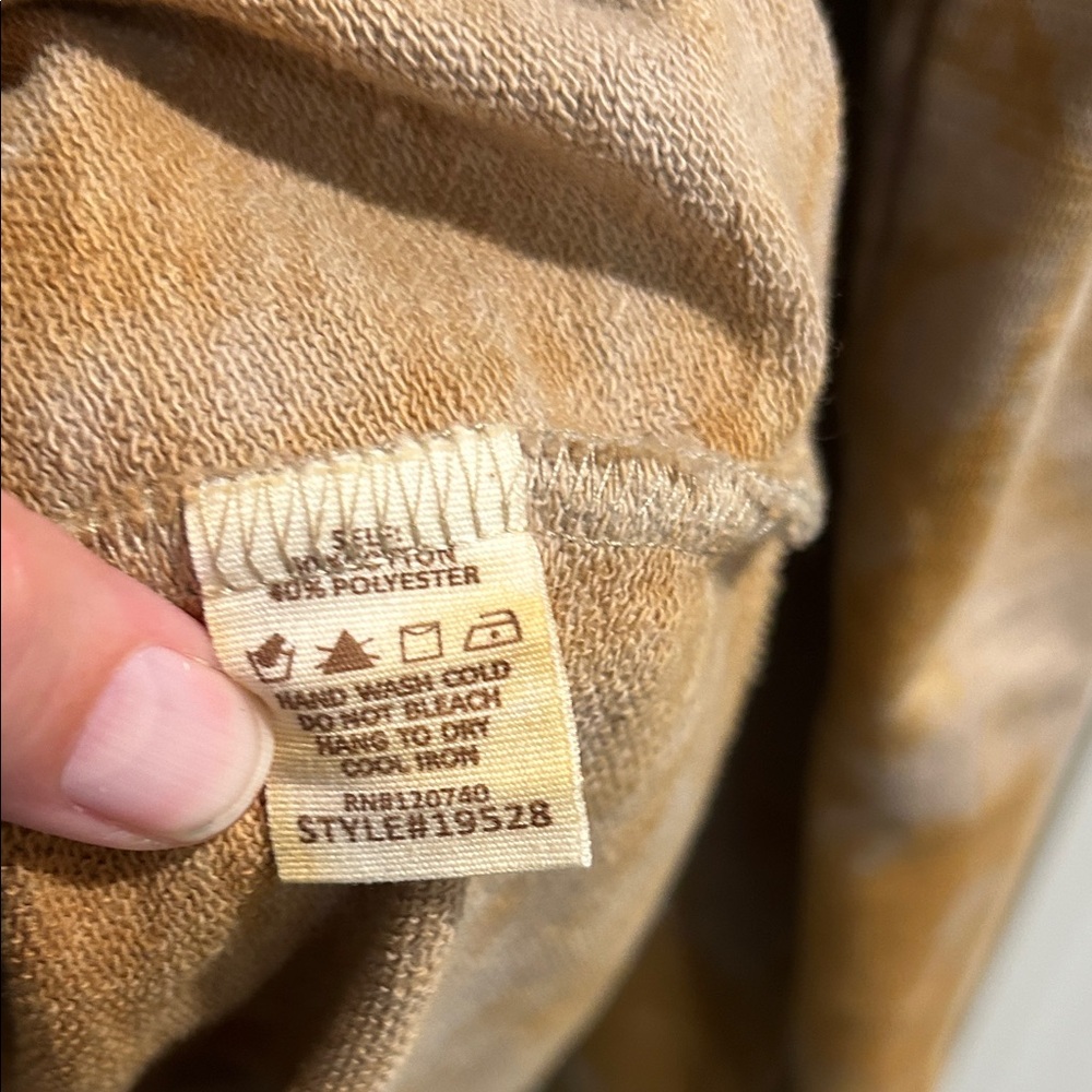 Mystree Tan and Brown Button Up Shirt Jacket - Picture 3 of 5